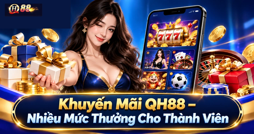 Khuyến Mãi QH88 – Nhiều Mức Thưởng Cho Thành Viên